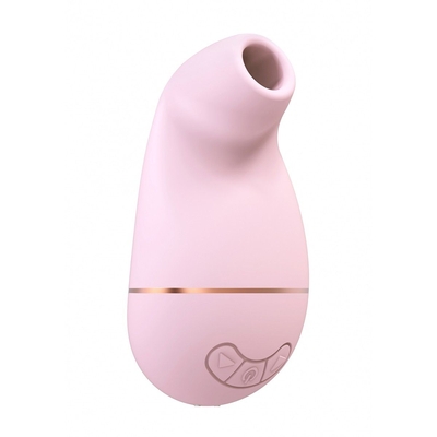 Розовый клиторальный вакуум-волновой массажер Irresistible Kissable - фото, цены