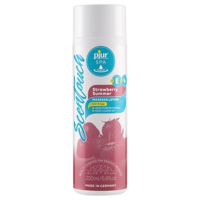 Массажный лосьон с ароматом клубники pjur Spa Scentouch Strawberry Massage Lotion - 200 мл. - фото, цены