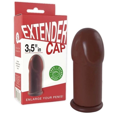 Коричневая насадка-удлинитель Extender Cap 3.5 - фото, цены