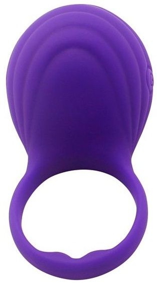 Фиолетовое виброкольцо на пенис Ripple - фото, цены