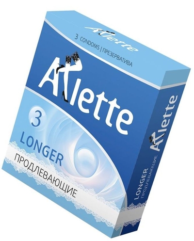 Презервативы Arlette Longer с продлевающим эффектом - 3 шт. - фото, цены