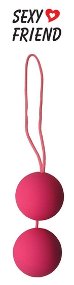 Розовые вагинальные шарики Balls на шнурке - фото, цены
