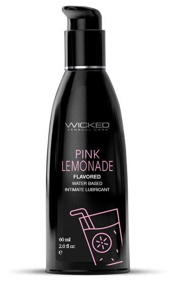 Лубрикант с ароматом розового лимонада Wicked Aqua Pink Lemonade - 60 мл. - фото, цены