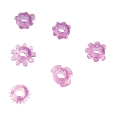 Розовое эрекционное кольцо Joy Rings Power - фото, цены