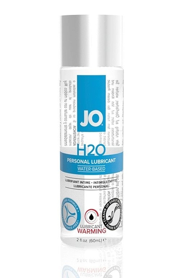 Возбуждающий лубрикант на водной основе Jo Personal Lubricant H2o Warming - 60 мл. - фото, цены