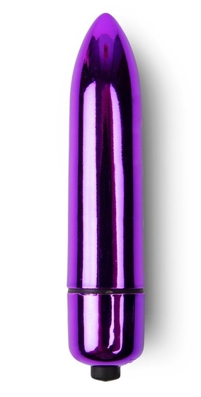 Фиолетовая вибропуля с заостренным кончиком - фото, цены