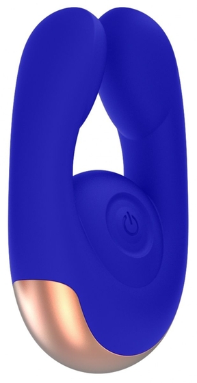 Синий клиторальный стимулятор Fancy - 9,8 см. - фото, цены