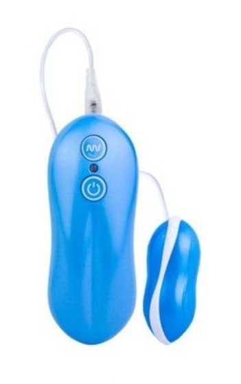 Голубое виброяйцо Bullet Vibrator 10 mode - фото, цены