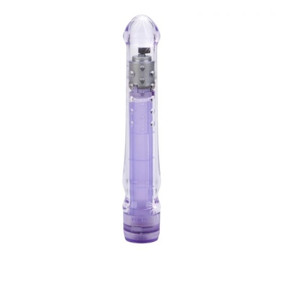 Фиолетовый вибратор Led Glider с подсветкой - 16,5 см. - фото, цены
