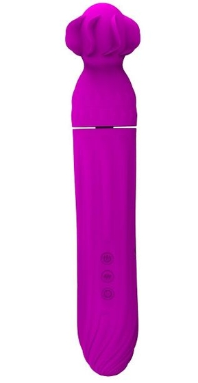 Фиолетовый вибратор с ротацией головки Pretty Love Abbott - фото, цены