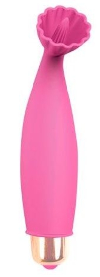 Розовый клиторальный стимулятор - 10,5 см. - фото, цены
