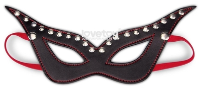 Пикантная маска на глаза с декоративными заклепками - фото, цены