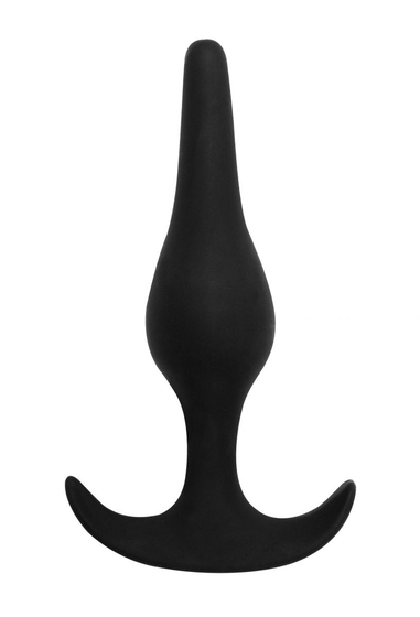 Чёрная анальная пробка Smooth - 12,5 см. - фото, цены