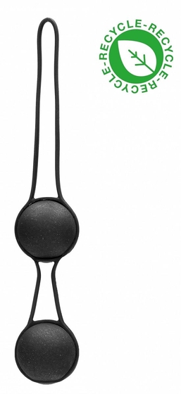Черные вагинальные шарики Geisha со шнурком - фото, цены