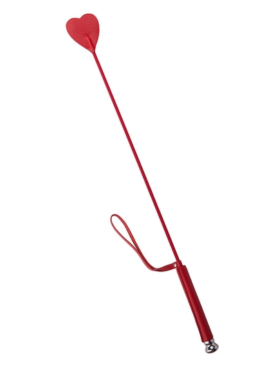 Красный стек с наконечником-сердечком - 70 см. - фото, цены
