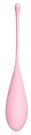 Розовый силиконовый вагинальный шарик со шнурком - фото, цены