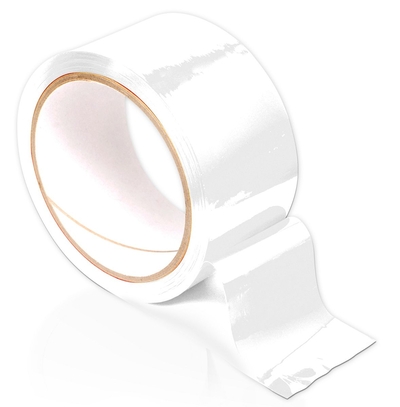 Белая самоклеящаяся лента для связывания Pleasure Tape - 10,6 м. - фото, цены