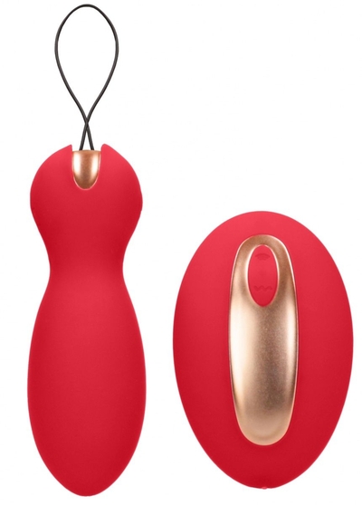 Красные вагинальные шарики Purity с пультом ду - фото, цены