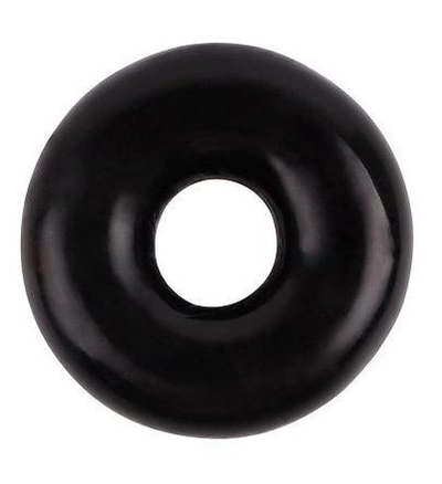 Черное эрекционное кольцо Fat O Cock Ring #1 - фото, цены