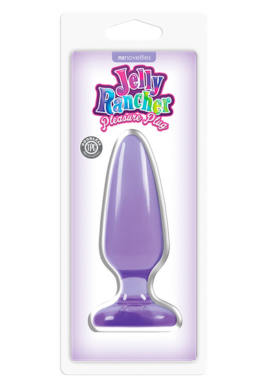 Фиолетовая средняя анальная пробка Jelly Rancher Pleasure Plug Medium - 12,7 см. - фото, цены