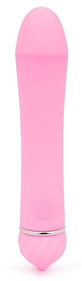 Розовый гладкий вибратор с 11 режимами вибрации - 11,5 см. - фото, цены