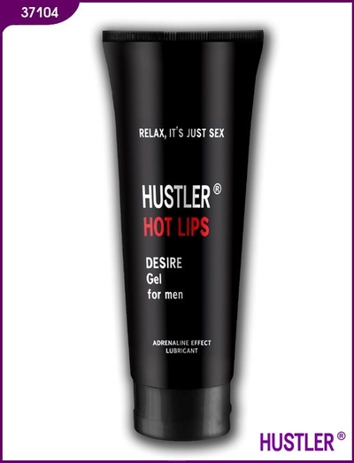 Возбуждающая мужская гель-смазка Hot Lips - 75 мл. - фото, цены