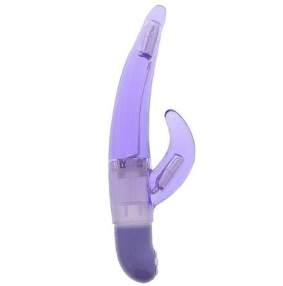 Фиолетовый вибратор для G-стимуляции Good Vibes G-vibe - 16 см. - фото, цены