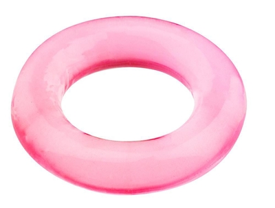 Розовое эрекционное кольцо Basicx Tpr Cockring Pink - фото, цены