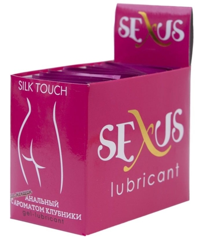 Набор из 50 пробников анальной гель-смазки Silk Touch Strawberry Anal по 6 мл. каждый - фото, цены