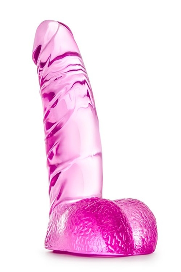 Ярко-розовый фаллоимитатор Ding Dong - 14 см. - фото, цены