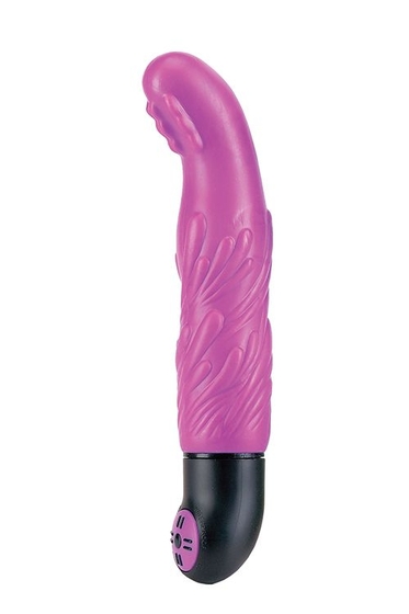 Фиолетовый вибратор Pure G-spot Vibe - 18,5 см. - фото, цены
