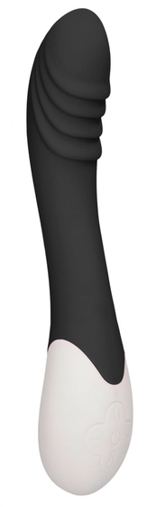 Черный вибратор Frenzy с функцией нагрева - 20,8 см. - фото, цены