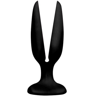 Чёрная пробка-бутон Menzstuff Flower Butt Plug 5inch - 13,5 см. - фото, цены