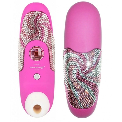 Розовый стимулятор клитора Womanizer Crystal Dreams - фото, цены