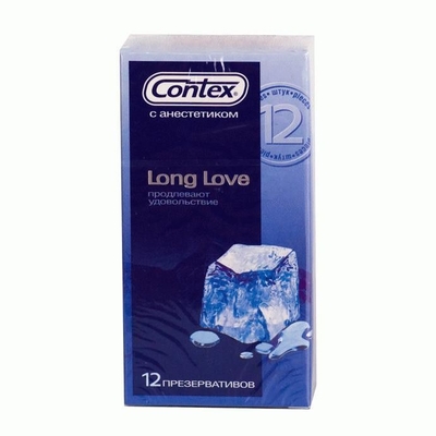 Презервативы с продлевающим эффектом Contex Long Love - 12 шт. - фото, цены