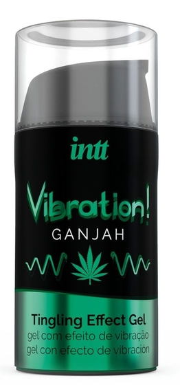 Жидкий интимный гель с эффектом вибрации Vibration! Ganjah - 15 мл. - фото, цены