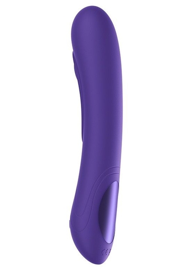 Фиолетовый интерактивный вибратор Pearl3 - 20 см. - фото, цены