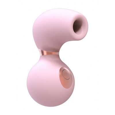 Розовый клиторальный вакуум-волновой массажер Irresistible Invincible - фото, цены