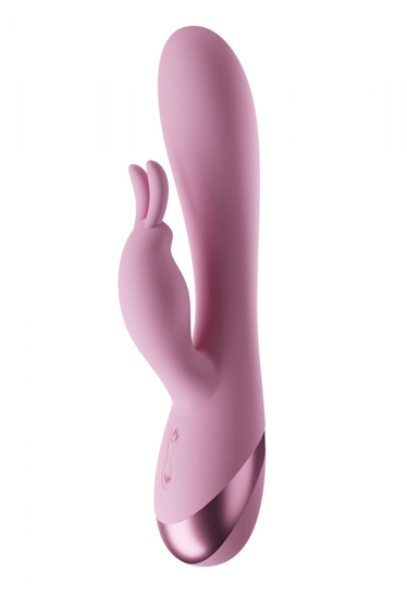 Розовый перезаряжаемый вибратор Lily - 19,6 см. - фото, цены