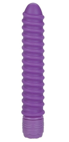 Фиолетовый спиральный вибратор Sorority Screw - 12,75 см. - фото, цены