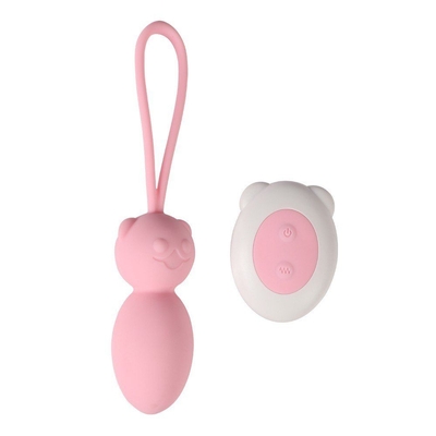 Розовые вагинальные шарики с петлёй и пультом ду - фото, цены