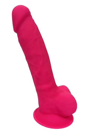 Розовый фаллоимитатор Dildo With Balls 7Inch - 17,7 см. - фото, цены