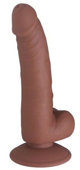 Коричневый фаллоимитатор Seducer Spirited Dick - 18 см. - фото, цены