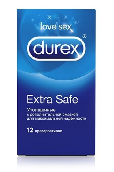 Утолщённые презервативы Durex Extra Safe - 12 шт. - фото, цены