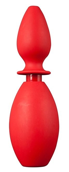 Красный анальный душ с насадкой-пробкой - фото, цены