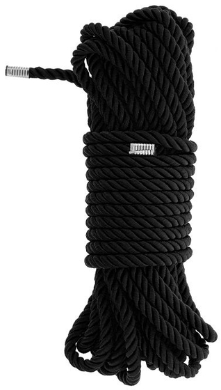Черная веревка для бондажа Bondage Rope - 10 м. - фото, цены