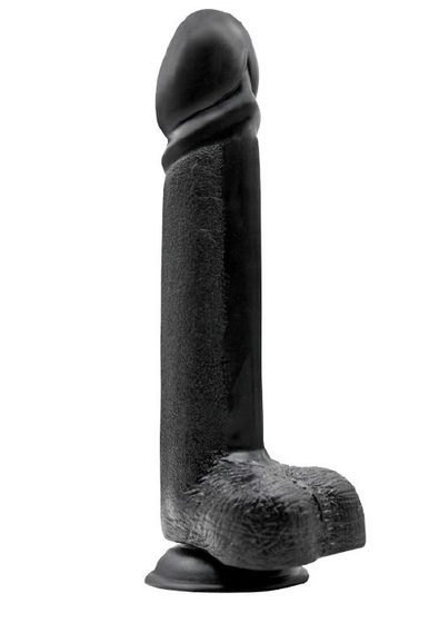 Чёрный анальный фаллоимитатор Menzstuff Black Knight 10inch Butt Plug - 25 см. - фото, цены