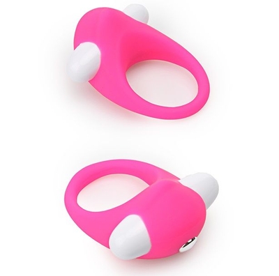 Розовое эрекционное кольцо Lit-up Silicone Stimu Ring 6 - фото, цены