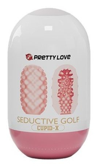 Розовый мастурбатор-яйцо Seductive Golf - фото, цены