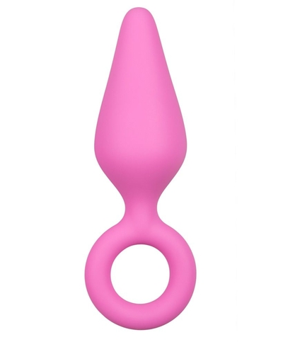 Розовая анальная пробка Pointy Plug - 15,5 см. - фото, цены